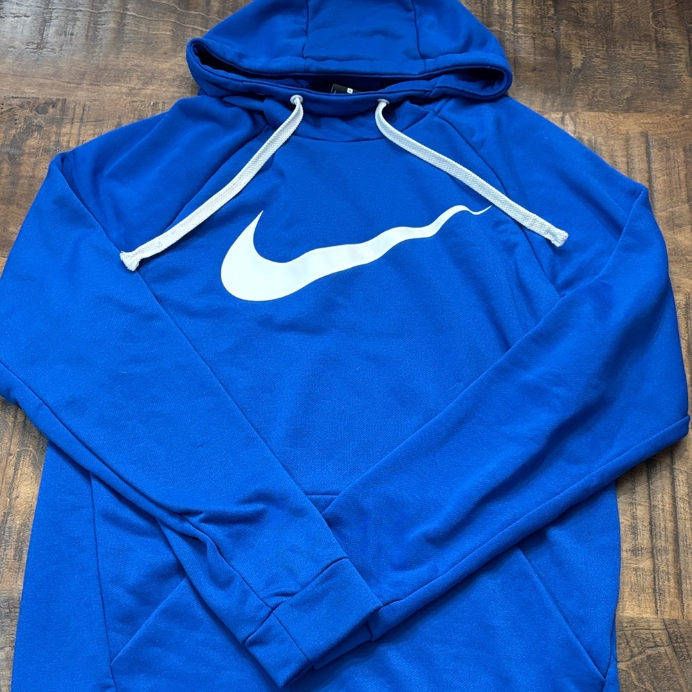 NWOT Nike Royal Blue Hoodie with White Swoosh